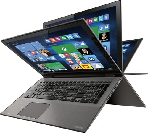  Toshiba - Satellite Radius 2-in-1 15.6&quot; 4K Ultra HD Touch-Screen Laptop - Intel Core i7 - 16GB Memory - 512GB SSD - Carbon Gray