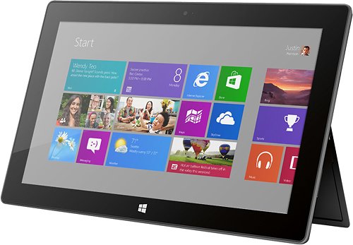  Microsoft - Geek Squad Certified Refurbished Surface - 64GB - Black
