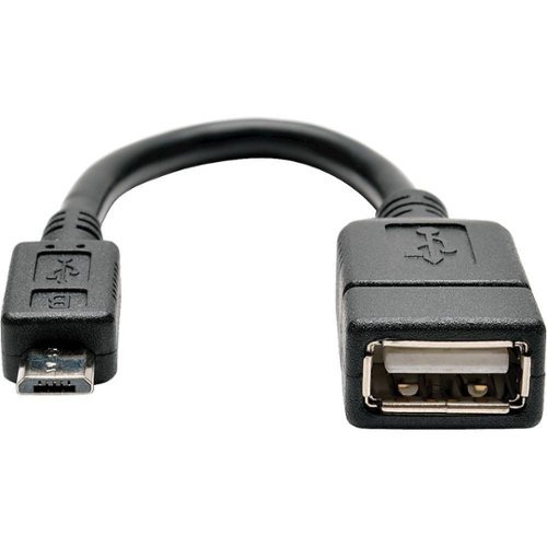  Tripp Lite - 5.9&quot; Micro-USB-to-USB Type A Cable - Black