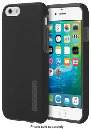  Incipio - DualPro Case for Apple® iPhone® 6 and iPhone 6s - Black/Charcoal