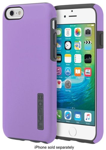  Incipio - DualPro Case for Apple® iPhone® 6 and iPhone 6s - Purple/Charcoal