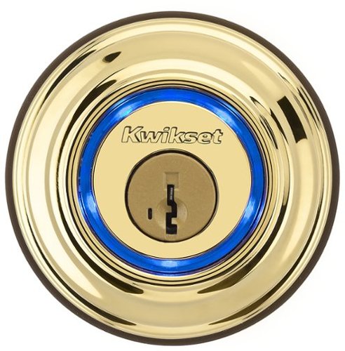  Kwikset - Kevo Bluetooth Deadbolt - Polished Brass