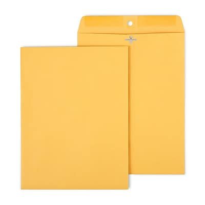 Staples - Clasp & Moistenable Glue #12.5 Kraft Catalog Envelopes, 9.5" x 12.5", 100/Box (535013/17076) - Brown