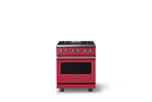 Viking - 30 in. Wide 4 Burner Pro 5 Series 4.7 Cu. Ft. Freestanding Sealed Dual Fuel Convection LP Range - Valentine - Valentine