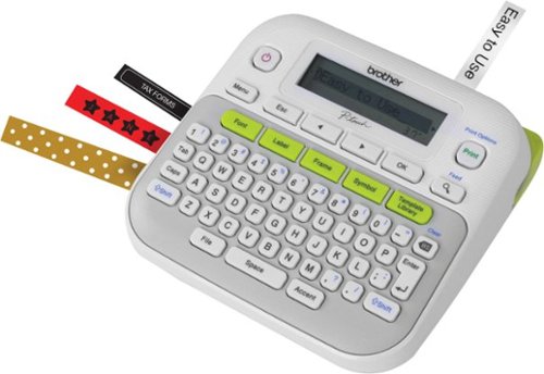 Brother P-touch, PT-D210, Easy-to-Use Label Maker, One-Touch Keys, Multiple Font Styles, 27 User-Friendly Templates - White/Gray WORLDWIDE DELIVERY