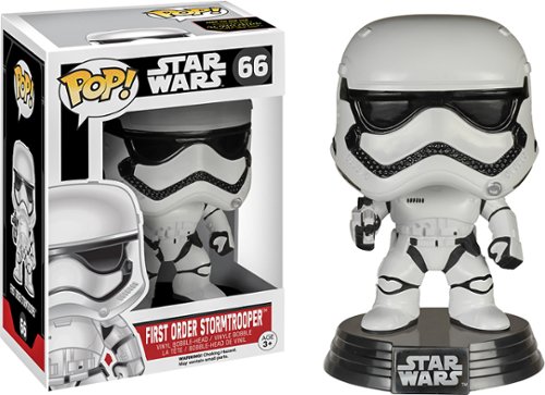  Funko - Star Wars: Episode VII The First Order Stormtrooper Pop! Vinyl Bobble Head Figure - Multi
