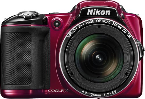 Nikon - Coolpix L830 16.0-Megapixel Digital Camera - Red