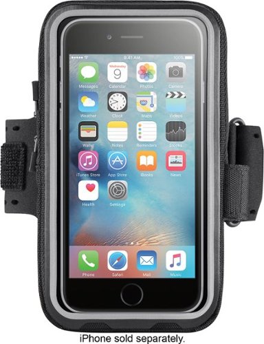  Belkin - Storage Plus Armband Case for Most Cell Phones (Small) - Black