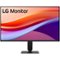 LG - 24U411AB 24 inch IPS FHD 120Hz HDR10 Flicker Safe Monitor with Slim Stand - Black-Front_Standard