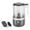 KitchenAid - 5 Cup Cordless Rechargeable Chopper - Matte Charcoal Gray-Front_Standard