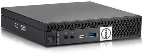 Dell - Refurbished Excellent - OptiPlex 7050 Micro Computer, Intel Quad Core i5-6500T up to 3.1GHz, 16G DDR4, 256G SSD, Wifi, Windows 11 Pro - Black-Front_Standard 