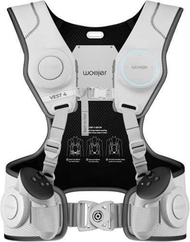 Woojer - Made for Meta HiFi Haptic Vest 4 - Compatible with PS (3,4,5) Xbox (Series X, One, 360) Nintendo (Switch, 3DS) - White, Black