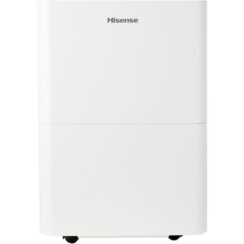 Hisense - Energy Star 35-Pint Compact Dehumidifier for 3,000 Sq. Ft, 18.6 Pint Bucket Capacity - White