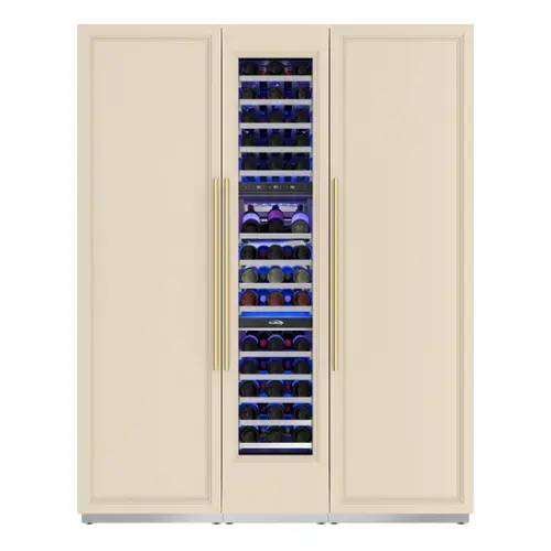 Front. Koolmore - KoolMore Reserve Panel Ready 24 in. Column Refrigerator with a 18 in. Wine Cooler and 24 in. Freezer - White.