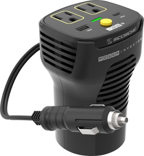 Scosche - INVERT120 Portable Power Inverter - Black