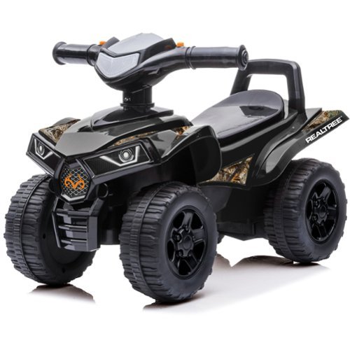 Tonka - RealTree: Quad Push Car - Black - Foot-To-Floor Ride-On Toy,12mo+