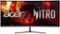 Acer - Nitro ED340CUR Gaming 34” 1500R 21:9 Curved QHD 120Hz 1ms FreeSync Premium Gaming Monitor with HDR10 (DisplayPort, HDMI) - Black-Front_Standard
