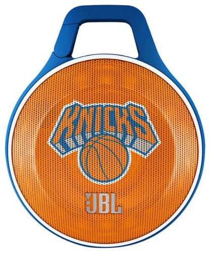 JBL - NBA Special Edition New York Knicks Clip Portable Bluetooth Speaker - Blue/Orange/White-Front_Standard 