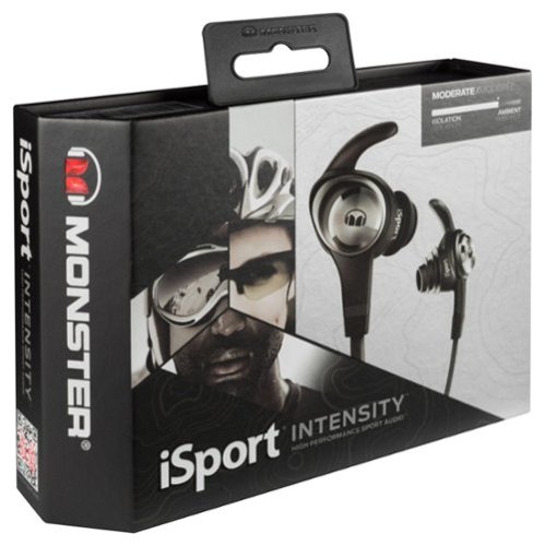  Monster - iSport Intensity Earbud Headphones - Black