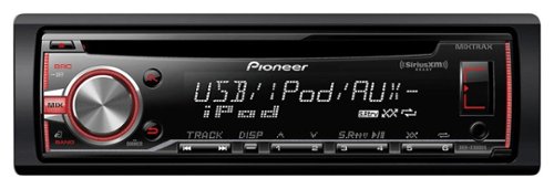Pioneer - MIXTRAX - CD - Built-In Bluetooth - Apple® iPod®- and Satellite Radio-Ready - In-Dash Car Stereo - Black-Front_Standard 