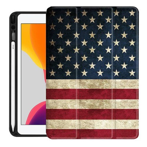 SaharaCase Folio Case for Apple iPad 10.2 (8th Generation 2020) and (9th Generation 2021) - Red/White/Blue WORLDWIDE DELIVERY