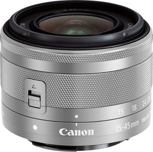 Canon - EF-M 15-45mm f/3.5-6.3 IS STM Standard Zoom Lens for EOS M Series Cameras - Silver