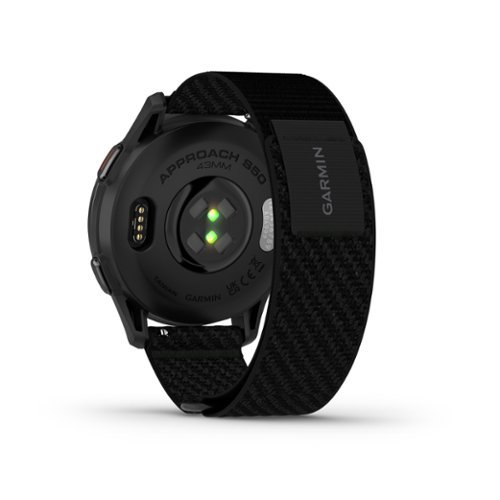 Garmin Approach S50 GPS Smartwatch 43mm Anodized Aluminum - Slate Aluminum Bezel with Black Nylon Band SHOP ONLINE