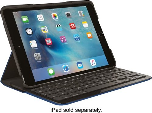  Logitech - Logi FOCUS Keyboard Folio Case for Apple® iPad® mini 4 - Dark Blue