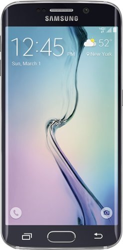  Samsung - Refurbished Galaxy S6 edge 4G LTE with 32GB Memory Cell Phone - Black