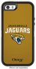OtterBox - Defender NFL Series Jacksonville Jaguars Case for Apple® iPhone® SE, 5s and 5 - Gold/White-Front_Standard