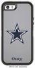 OtterBox - Defender NFL Series Dallas Cowboys Case for Apple® iPhone® SE, 5s and 5 - Silver/Navy Blue-Front_Standard