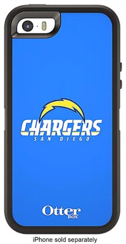  OtterBox - Defender NFL Series San Diego Chargers Case for Apple® iPhone® SE, 5s and 5 - Light Blue/White