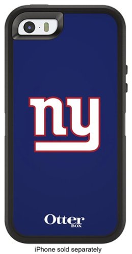 OtterBox - Defender NFL Series New York Giants Case for Apple® iPhone® SE, 5s and 5 - Blue/White-Front_Standard 