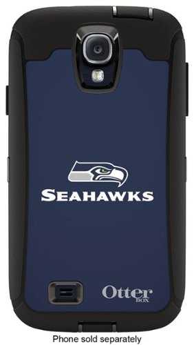  OtterBox - Defender NFL Series Seattle Seahawks Case for Samsung Galaxy S 4 Cell Phones - Navy Blue/White