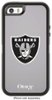 OtterBox - Defender NFL Series Oakland Raiders Case for Apple® iPhone® SE, 5s and 5 - Silver/Black-Front_Standard