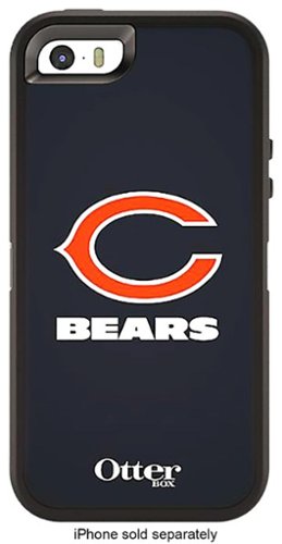  OtterBox - Defender NFL Series Chicago Bears Case for Apple® iPhone® SE, 5s and 5 - Navy Blue/Orange