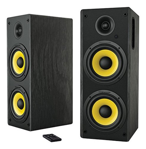  Thonet &amp; Vander - Hoch Dual 5.25&quot; 350W Wireless Speakers (Pair) - Black/Yellow