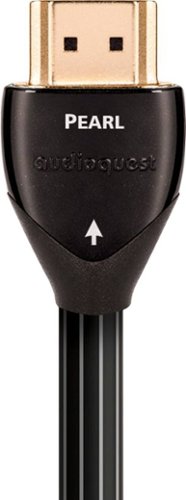 AudioQuest - Pearl 3'4" 4K Ultra HD In-Wall HDMI Cable - Black/White