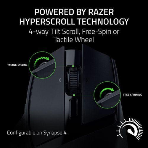 Razer Basilisk Mobile Optical Gaming Mouse - Wireless - Black GLOBAL SHIPPING