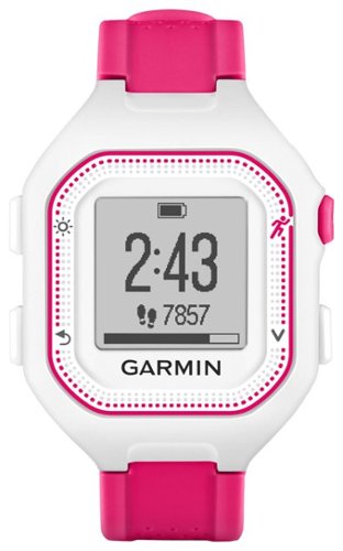  Garmin - Forerunner 25 GPS Watch and Activity Tracker - Pink/White