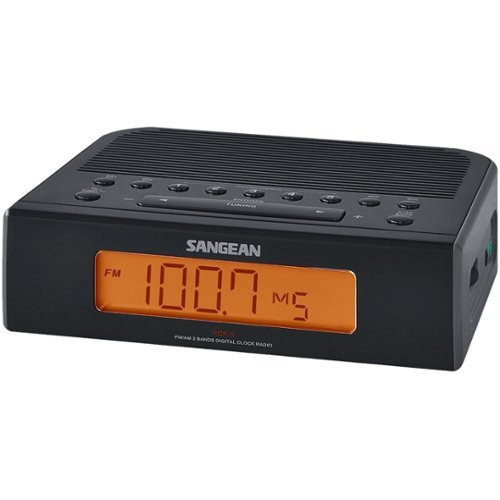 Sangean - AM/FM Dual-Alarm Clock Radio - Black-Angle_Standard 
