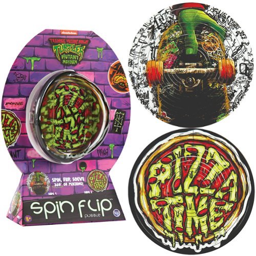 TCG Toys Spin Flip: Puzzle TMNT Pizza Time - 2-In-1: Double-Sided Puzzle,Ages 8+ GLOBAL SHIPPING