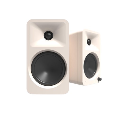 Kanto - ORA4 140W Powered Reference Speakers with Bluetooth 5.0 - Cream-Front_Standard