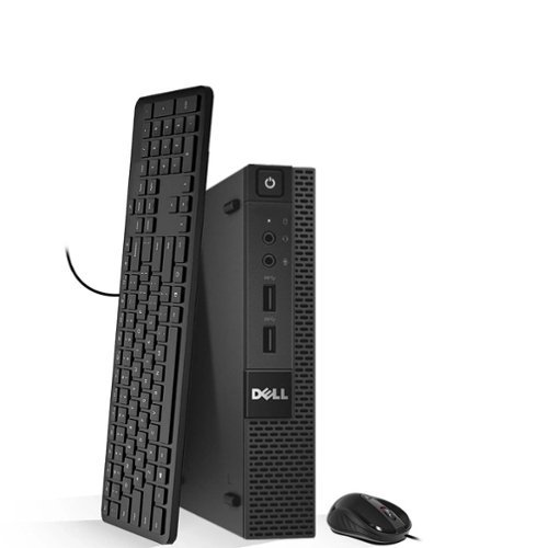Dell - Refurbished Excellent - OptiPlex Tiny Desktop Computer PC | Intel Core i5-4th 2.90GHz | 8GB DDR3 RAM | 256GB SSD | KB & Mouse | Wi-Fi | Window11 - Black-Front_Standard 