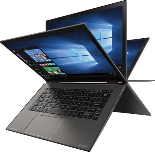  Toshiba - Satellite Radius 2-in-1 12.5&quot; 4K Ultra HD Touch-Screen Laptop - Intel Core i7 - 8GB Memory - 512GB SSD - Carbon Gray