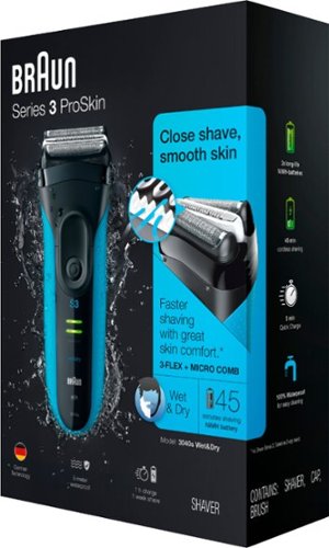 Braun Series 3 Wet/Dry Electric Shaver - Blue SHOP ONLINE