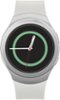 Samsung - Geek Squad Refurbished Good - Galaxy Watch4 Aluminum Smartwatch 44mm BT - White Elastomer - (2021)-Front_Standard