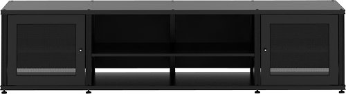 Salamander Designs - Synergy Quad A/V Cabinet for Flat-Panel TVs Up to 80" - Black-Front_Standard 