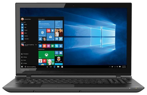  Toshiba - Satellite 15.6&quot; Touch-Screen Laptop - AMD A8-Series - 6GB Memory - 1TB Hard Drive - Brushed Black