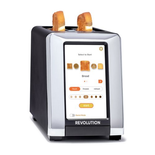 Revolution Cooking - Revolution InstaGLO R180 2 Slice Toaster - Black-Front_Standard 